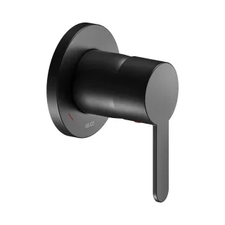 Keuco IXMO Flat Black Selection Einhebelmischer Unterputz, rund, schwarz matt 59551370301