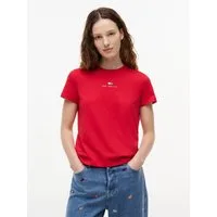 Tommy Jeans Kurzarmshirt TJW REG US LINEAR SS TEE Baumwollmischung, regular fit, Logo