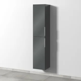 Sanipa 3way Hochschrank mit 2 Türen, Anthrazit-Glanz UF09279