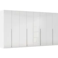 rauch Drehtürenschrank Kleiderschrank Schrank Garderobe Wäscheschrank BESTSELLER MONTCLAR (3 Ausstattungen BASIC/CLASSIC/PREMIUM (SOFT-CLOSE), Breiten 201-400 cm) Front in Glas/Hochglanz/Dekor/Grauspiegel in 5 Breiten MADE IN GERMANY