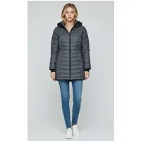 SUBLEVEL Steppjacke Damen Mantel mit Kapuze lange Winter Jacke Langer Parka S-5XL Stehkragen, Kapuze, flauschig, kuschelig, warm, Outdoor, Mantel