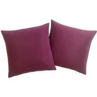 OTTO home Dekokissen Raja, einfarbig, Kissenhüllen ohne Füllung, 40 x 40 cm, 2er-Set, Mikrofaser