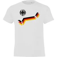 Youth Designz T-Shirt Deutschland Shirt Retro Fußball Trikot Look mit trendigem Frontprint
