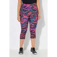 Ulla Popken Leggings 3/4-Sportleggings Thermojersey High Waist recycelt