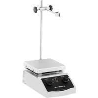 Steinberg Systems Rührquirl Magnetrührer 2 L Heizplatte 12 x 12 cm Labor Rührgerät Labormischer, L: 20 cm