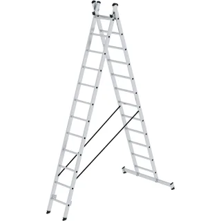 Munk Sprossen-Mehrzweckleiter 2-teilig mit nivello®-Traverse - 031224