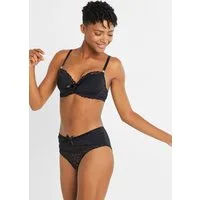 bonprix Panty (1-St) mit Stoffdrapierung, mit Elasthan-Anteil
