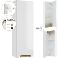 Lomadox Hängeschrank SOFIA-107 weiß Hochglanz lackiert 30/90/22 cm