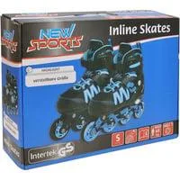 Inliner mit ABEC 7 Kugellagern Größe 31-34, Inline-Skates blau