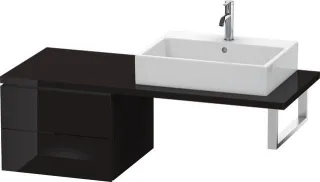 Duravit L-Cube Unterschrank für Konsole Schwarz Hochglanz 520x547x400 mm - LC583704040 LC583704040