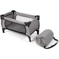 CHIC2000 Puppenbett Deluxe, Melange Grau, mit Tragetasche