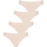 LASCANA String (4er-Pack) aus elastischer Baumwolle