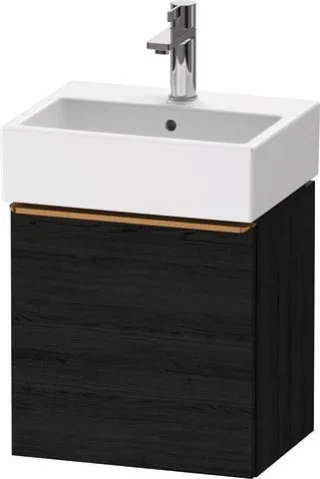 Duravit D-Neo Waschtischunterbau wandhängend Eiche Schwarz Matt 434x322x440 mm - DE4217R04160000 DE4217R04160000
