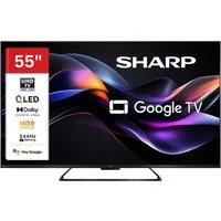 Sharp 55HR7765E QLED-Fernseher (139 cm/55 Zoll, 4K Ultra HD, Google TV, Google TV, 144Hz Gaming, HDR Dolby Vision & Dolby Atmos)