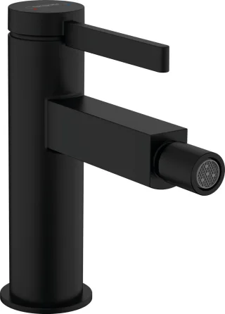 Hansgrohe Bidetmischer Finoris mit Push-Open Ablaufgarnitur mattschwarz, 76200670 76200670
