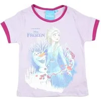 Disney Frozen T-Shirt FROZEN Die Eiskönigin Anna + Elsa Mädchen T-Shirt Rosa