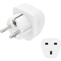 Hama Reiseadapter Typ G, 3-polig, für Geräte aus England und UK Reiseadapter Typ EF (Konturenstecker)