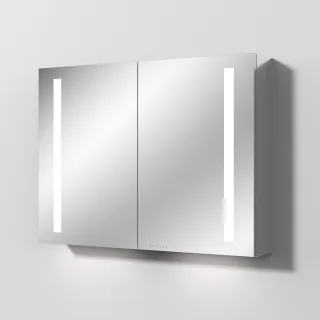 Sanipa Reflection Aluminium-Spiegelschrank ALEX 100 mit LED-Beleuchtung, AU4149Z AU4149Z