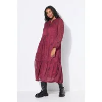 Studio Untold Jerseykleid Maxikleid doppellagig Astroprint