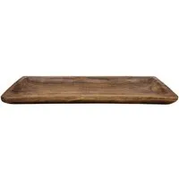 Meinposten Dekoschale Holztablett Holzbrett Holzschale braun 58x22 cm Kerzentablett (1 St)