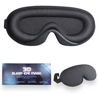 ibettertec Schlafmaske Premium 3D Schlafmaske mit vollständiger Abdunklung, Atmungsaktive und bequeme Augenmaske für Reisen