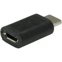 VALUE USB 2.0 Adapter, Typ C - MicroB, ST/BU Computer-Adapter USB Typ C (USB-C) Männlich (Stecker) zu USB 2.0 Typ Micro B Weiblich (Buchse)
