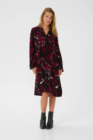 Kleid KAlisette A-shape bordo