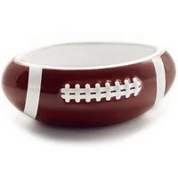 40YARDS Snackschale American Football Snackschale / Schüssel / Bowl, Keramik, (1-tlg), in American Football Form (Größe M, 16 cm Länge)