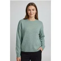 Vila Strickpullover VILIGA L/S O-NECK KNIT TOP - NOOS Materialmix, relaxed fit