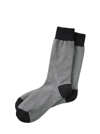 Mey & Edlich Herren Kaffeemuster-Socke Schwarz 80 % Baumwolle, 20 % Polyamid
