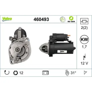 Valeo Anlasser 1,7 kW Mercedes 460493