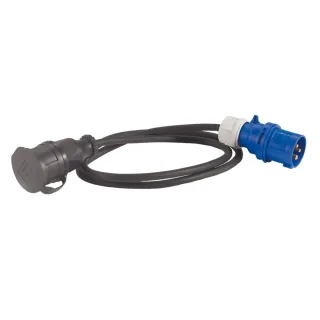 HEDI CEE-Adapterkabel CEE 3x16A/250V auf Schutzkontakt 250V - AK-CS-SK