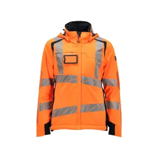 MASCOT Damen Winterjacke ACCELERATE SAFE Hi-vis Orange / Schwarzblau L - 19045-449-14010-L