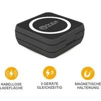 Miraval Faltbare 3 in1 Ladestation für kabelloses Laden Wireless Charger