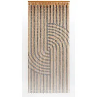 CONACORD Türvorhang Decona Japandi Dekovorhang braun, Ösen, halbtransparent, 90 x 200 cm, Bambus - blickdicht dank hoher Stranganzahl