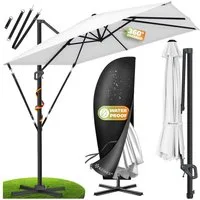 KESSER Ampelschirm, Sonnenschirm SUN XL 300 300 cm Inkl. Abdeckung 360° Drehbar & Neigbar