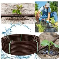 Sarcia.eu Bewässerungsschlauch Braune Tropfleitung Tropfschlauch 16mm/2,0 LPH+Zubehör