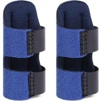 LuxusKollektion Fingerbandage Fingerschiene 2er Set Finger Schiene Stabilisator Blau