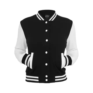 Urban Classics - Sweatjacke für Damen (Schwarz/Weiß)