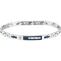 MASERATI Edelstahlarmband Maserati Herren-Armband Edelstahl Diamant