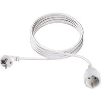 Bachmann Schutzkontakt-Verlängerungskabel, 230VAC Stromkabel, Schutzkontakt, CEE 7/7, Typ-E/F Männlich (Stecker), Schutzkontakt, CEE 7/3, Typ-F Weiblich (Buchse) (200.0 cm), neutral verpackt, 341.200S