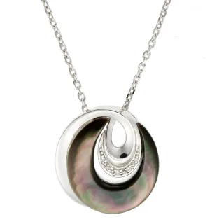 Orphelia Damen 925 Sterling Silber Set: Kettenanhänger + Ohrringe - Silber SET-5987