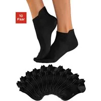 KangaROOS Sneakersocken Damen Sneaker Socken Kurze Socken Sportsocken Fitness Reisen Alltag (Packung, 10-Paar, Großpackung) mit erhöhtem Bündchen