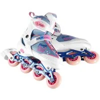 NILS EXTREME Inlineskates Inliner verstellbare Inline Skates, verstellbare Größen 31-42, Princess Girl