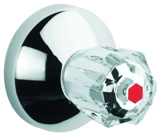 GROHE UP-Ventil-Oberbau Atlanta 19831 T:20-80mm Brillant-Griff Mark. rot chrom 19831000
