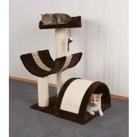 Kerbl Kratzbaum Kratzbaum Safari XL, dunkelbraun mit Borte, 46 x 60 x 83 cm