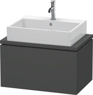 Duravit L-Cube Konsolenwaschtischunterbau wandhängend Graphit Matt 720x477x400 mm - LC580104949 LC580104949
