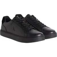 Calvin Klein Jeans CLASSIC CUPSOLE LACEUP LTH Sneaker Schnürschuh, Freizeitschuh mit Fersenbesatz und seitlichem CK-Logo