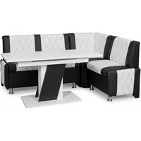 Rodnik Eckbankgruppe Polin mit ausziehbarem Tisch, (2-tlg), beidseitig, moderne Optik, gepolstert, pflegeleicht