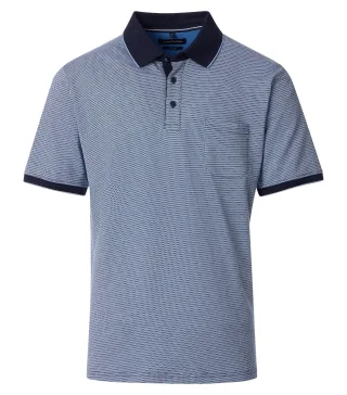 CASAMODA - Polo-Shirt aqua bis petrol - Gr. - 5XL